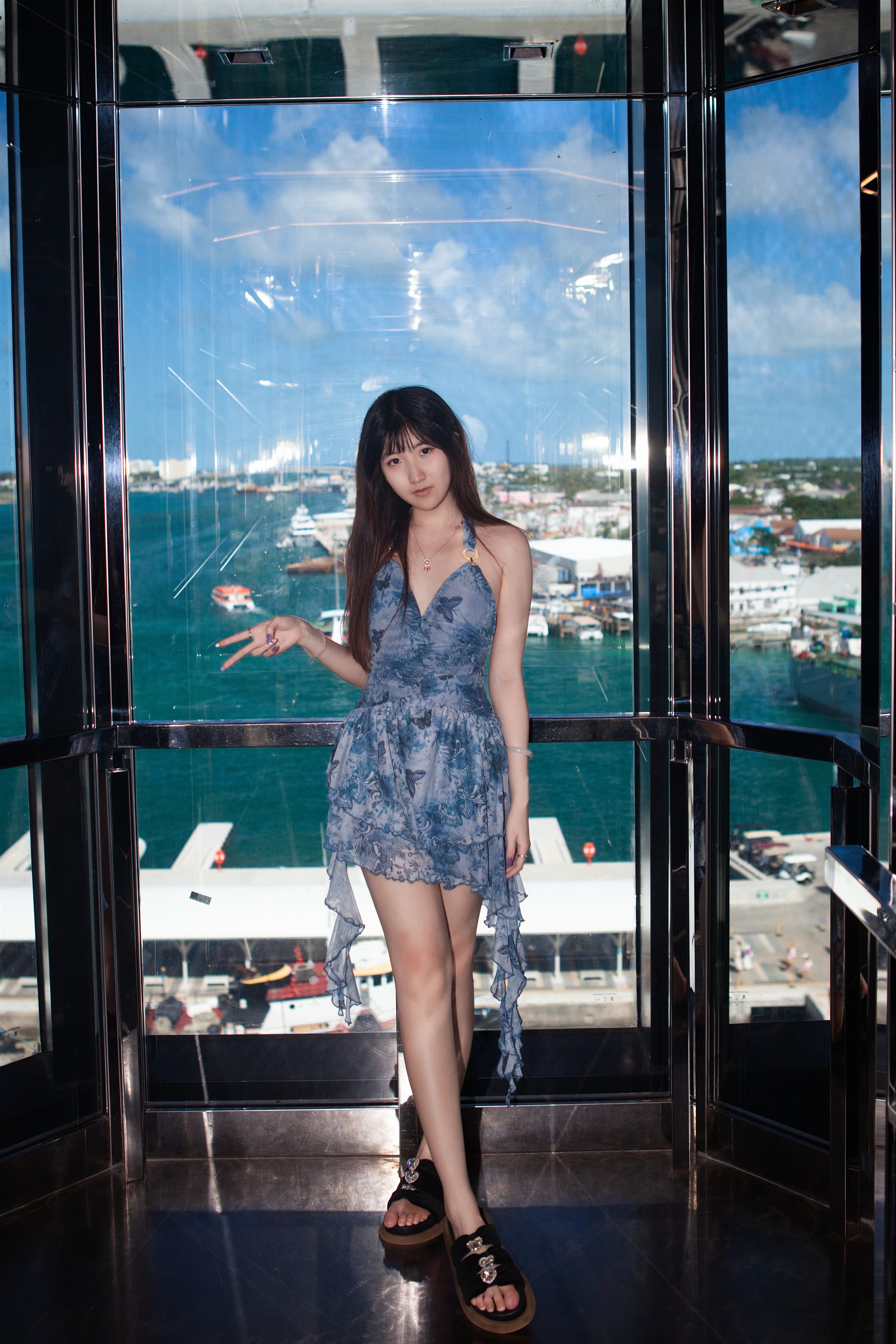 Portrait inside the cruise ship