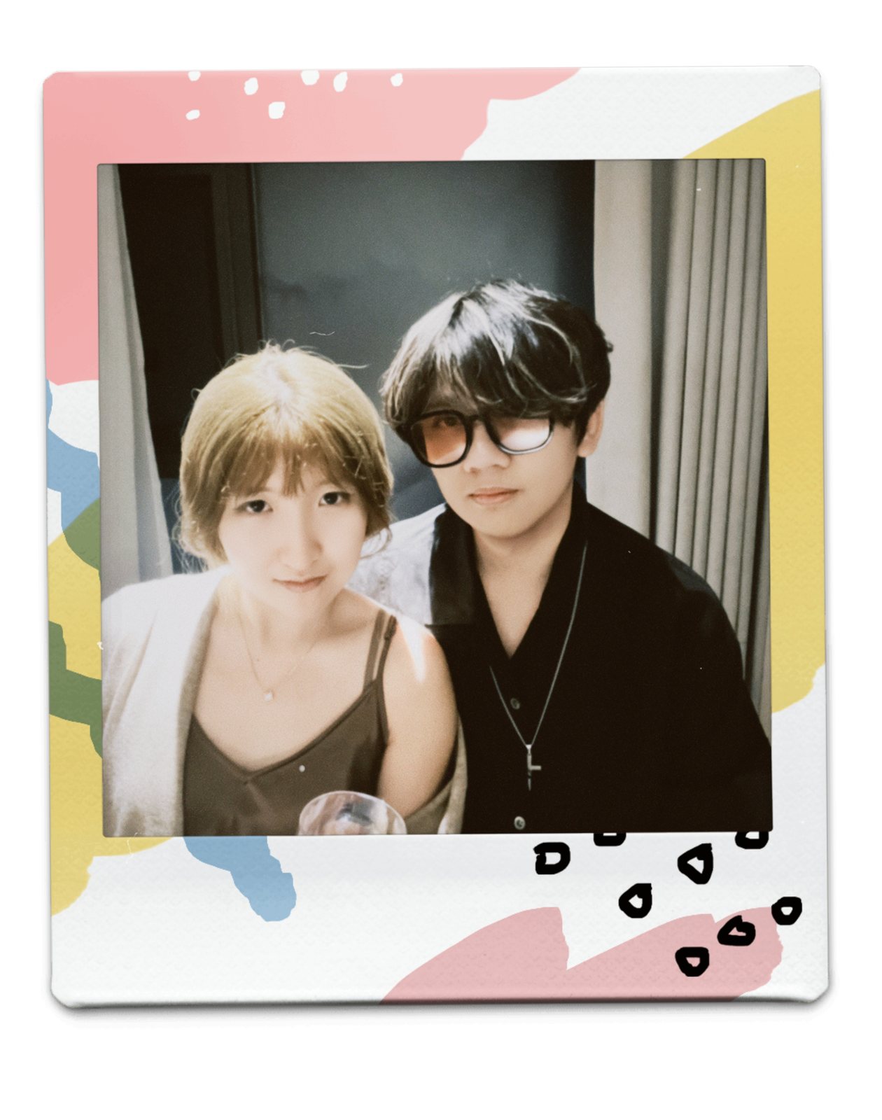 Second instant photo of Yisen and Cici in Guilin