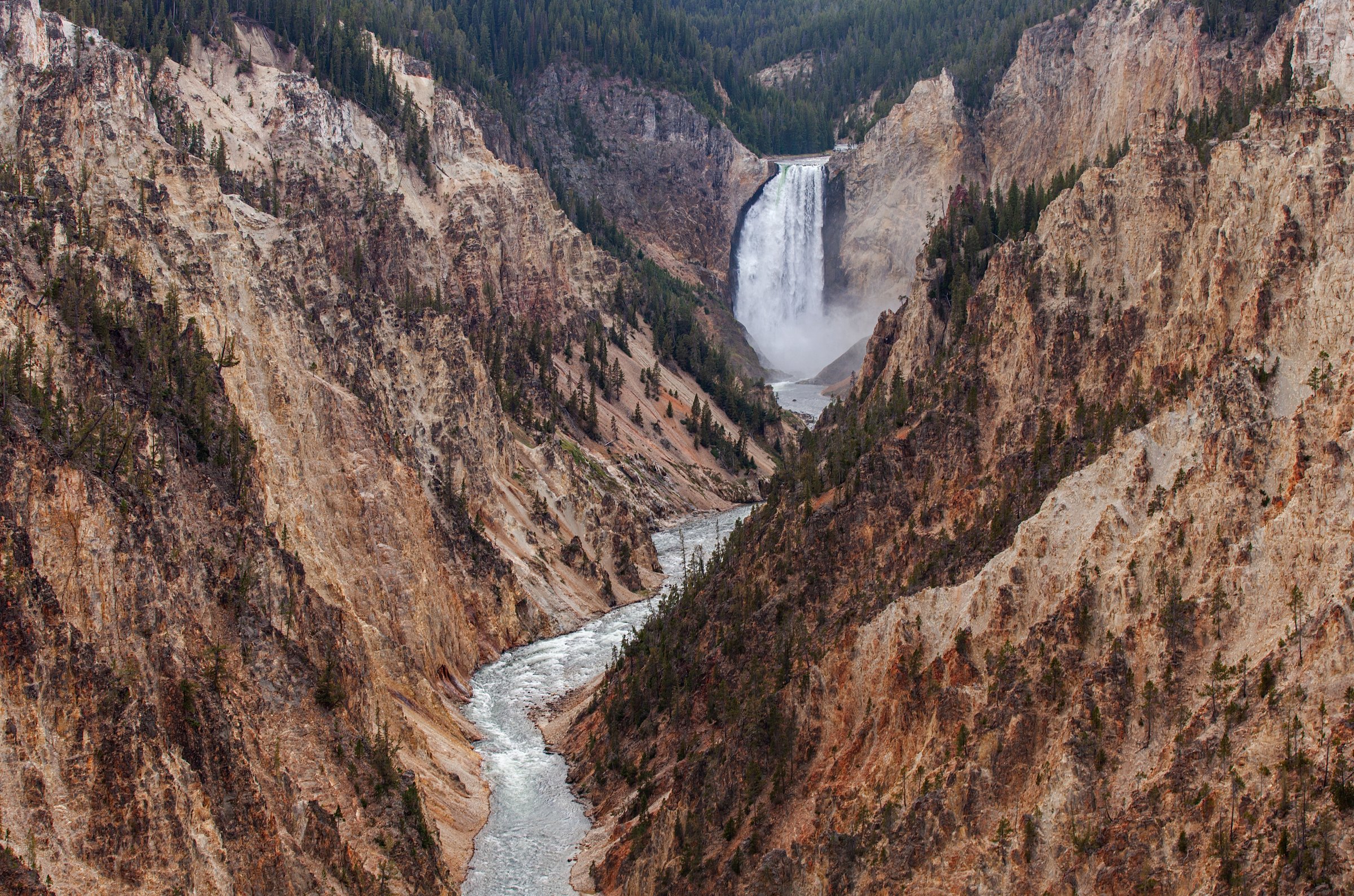 Lower Falls in the Grand Canyon of the Yellowstone